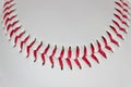 Baseball detail close-up Royalty Free Stock Photo