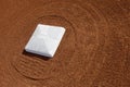 Baseball diamond base Royalty Free Stock Photo