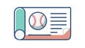 Baseball Document or Sports Statistics, vector design Generative AI Royalty Free Stock Photo