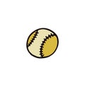 Baseball doodle icon