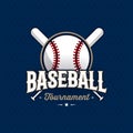 Baseball emblem blue