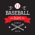 Baseball emblem for girls