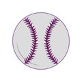 Baseball equiment elements icon cartoon Royalty Free Stock Photo
