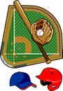 Baseball Equipment Royalty Free Stock Photo
