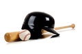 Baseball Equipment On White Royalty Free Stock Photo