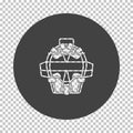 Baseball face protector icon