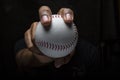 Baseball Fastballl Grip Royalty Free Stock Photo