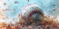 Baseball Fever. A cool baseball-themed background with high detailed plain design Royalty Free Stock Photo