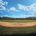 Baseball field, amateur field Royalty Free Stock Photo
