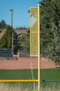 Third base line from the foul pole Royalty Free Stock Photo