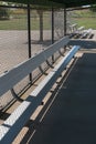 Baseball field dugout Royalty Free Stock Photo