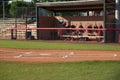 Baseball Field and Dugout Royalty Free Stock Photo