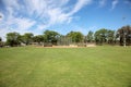 Baseball Field. An empty Baseball Field is clean and ready for the Next Big Game. Baseball is America`s number one sport. Played Royalty Free Stock Photo