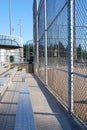 Baseball field fence Royalty Free Stock Photo