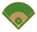 Baseball field icon. Flat illustration of baseball field vector icon for web design Royalty Free Stock Photo