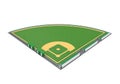 Baseball Field Isolated