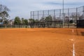 Baseball field opened at the park Royalty Free Stock Photo