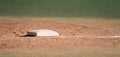 Baseball field second base Royalty Free Stock Photo