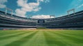 Baseball Field With Sky Background Royalty Free Stock Photo