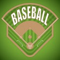 Baseball field Royalty Free Stock Photo
