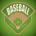 Baseball field Royalty Free Stock Photo