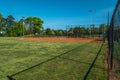 Baseball fields closed and locked up Coronavirus Royalty Free Stock Photo