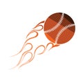 Baseball fire ball icon Royalty Free Stock Photo