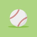Baseball flat style icon. Ball vector illustration.