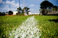 Baseball Foul Line Royalty Free Stock Photo