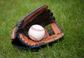 Baseball and glove