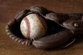 Baseball and Glove Royalty Free Stock Photo