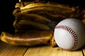 Baseball and Glove Royalty Free Stock Photo