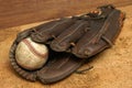 Baseball and Glove Royalty Free Stock Photo