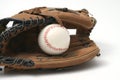 Baseball and glove Royalty Free Stock Photo