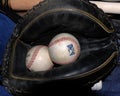 Baseball Glove With Baseballs.