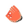 Baseball glove design elements. Game equipment object. Vector illustration.