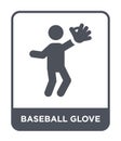 baseball glove icon in trendy design style. baseball glove icon isolated on white background. baseball glove vector icon simple Royalty Free Stock Photo