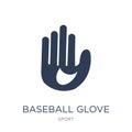 Baseball glove icon. Trendy flat vector Baseball glove icon on w