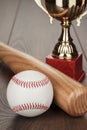 Baseball golden trophy cup Royalty Free Stock Photo