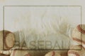 Baseball frame border with copy space for sports graphic