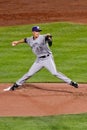 Baseball - Greinke with the Pitch! Royalty Free Stock Photo