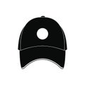 Baseball hat black simple icon Royalty Free Stock Photo