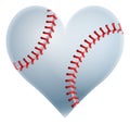 Baseball Heart Royalty Free Stock Photo