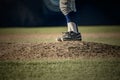 Baseball Pitcher On Pitching Mound