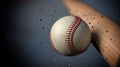 baseball hit Royalty Free Stock Photo