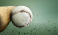 Baseball hit Royalty Free Stock Photo