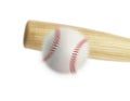 Baseball hit with the motion move Royalty Free Stock Photo