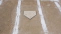 Baseball Horizontal Pan Home Plate Chalk Lines