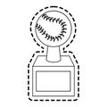 Baseball icon image Royalty Free Stock Photo