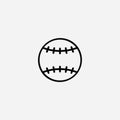 Baseball vector icon sign symbol Royalty Free Stock Photo